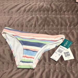 Roxy Multicolor Striped Bikini Bottom